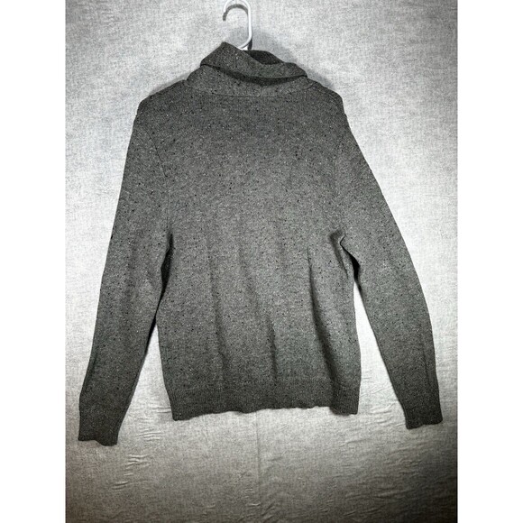 Express Women’s Gray Heather LS Turtleneck Wool Blend Sweater Sz Medium - Picture 6 of 6